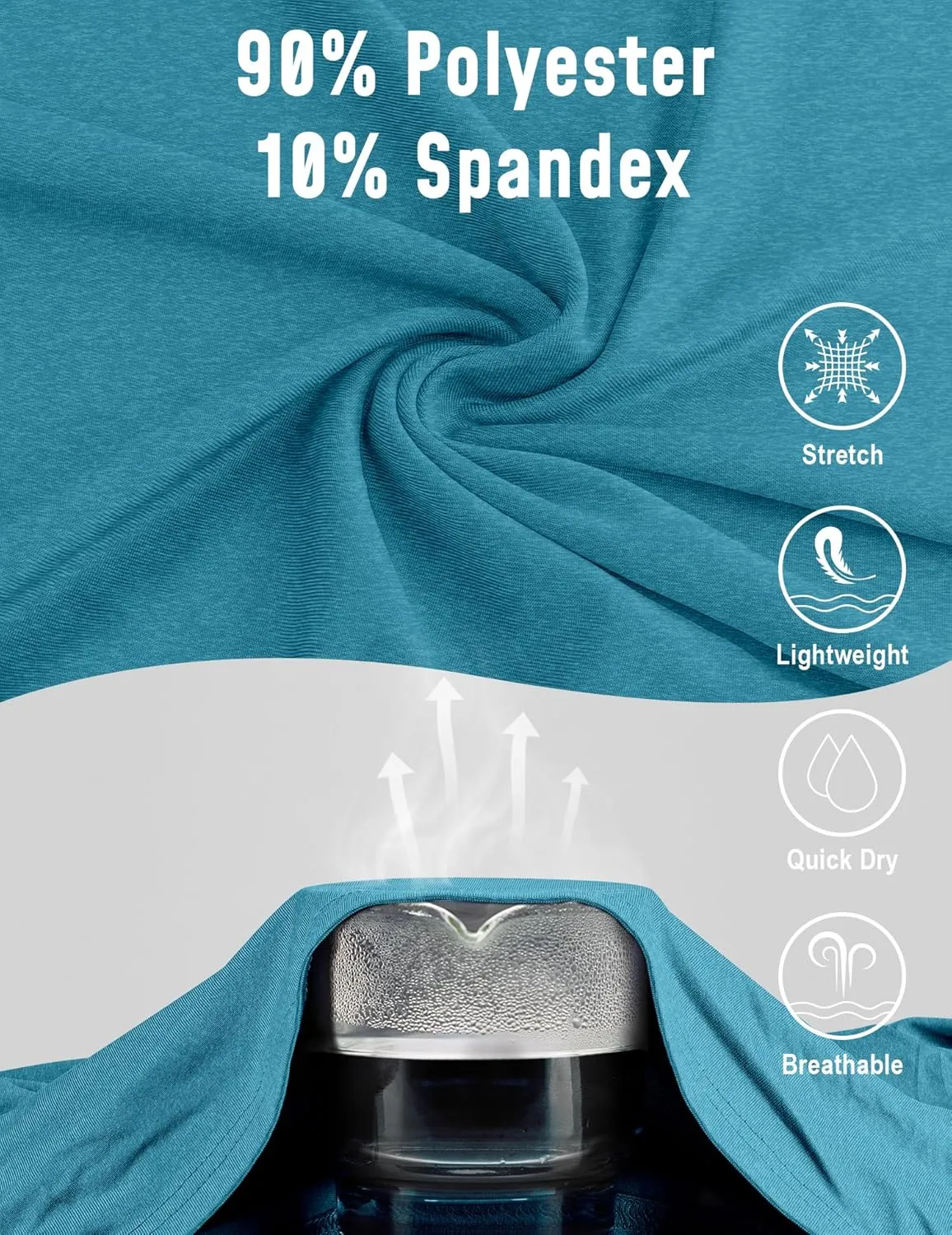 4 Pack Mens Long Sleeve Tee Shirts UPF 50  Rash Guard Quick Dry Fit Workout Gym Fishing Athletic Tshirt