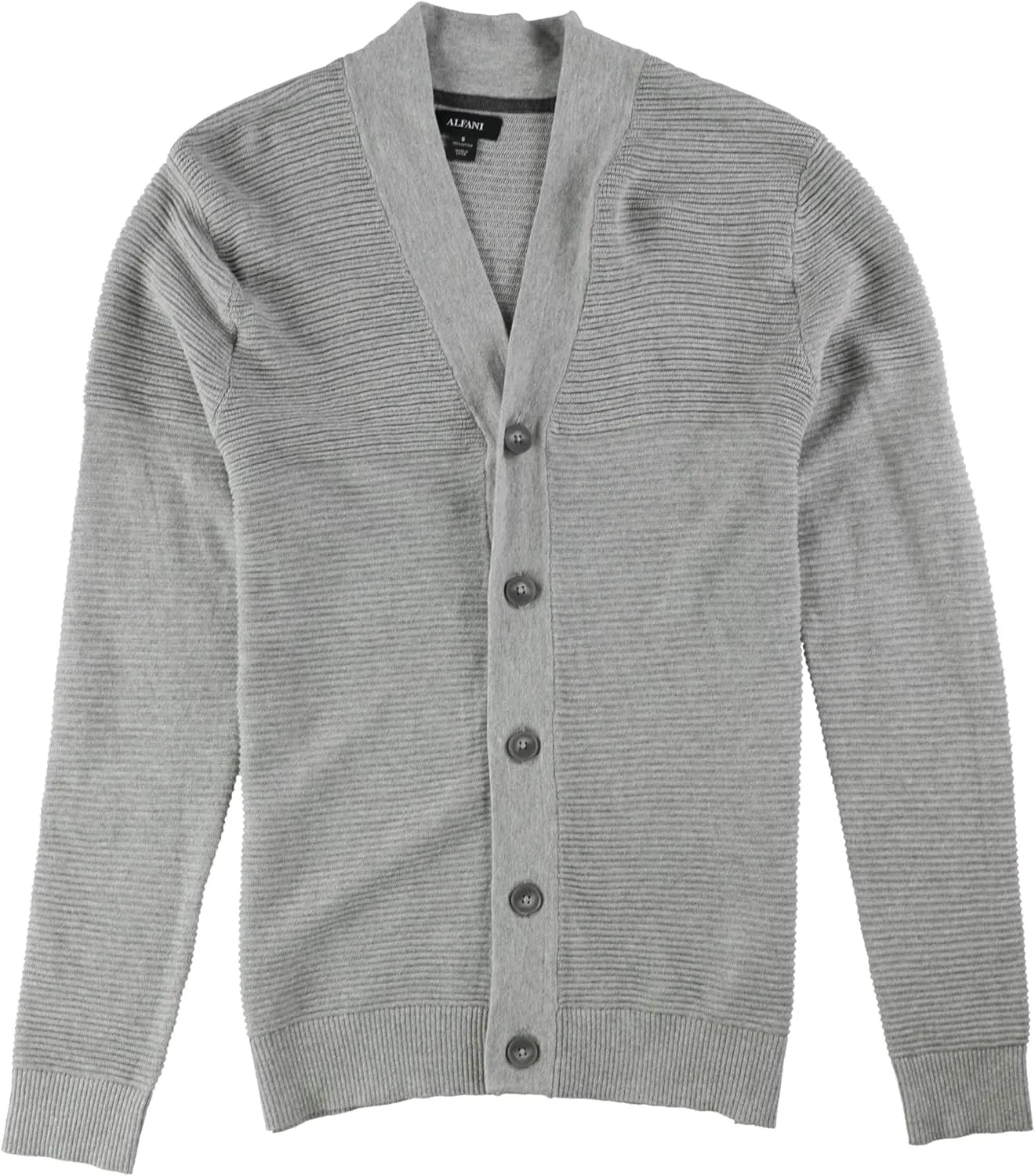 Alfani Mens Ribbed Cardigan Sweater