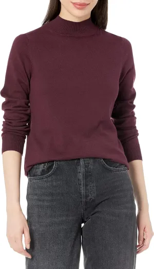 Amazon Essentials Women's Lightweight Mockneck Sweater (Available in Plus Size)
