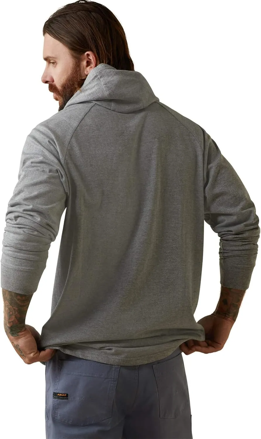 Ariat Men's Rebar Cotton Strong Hooded T-Shirt