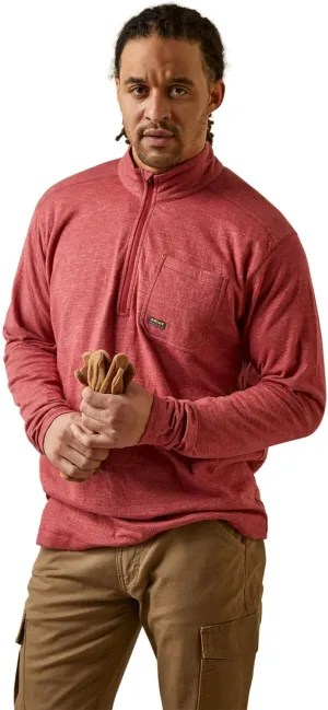 ARIAT Men's Rebar Foundation 1/4 Zip Shirt