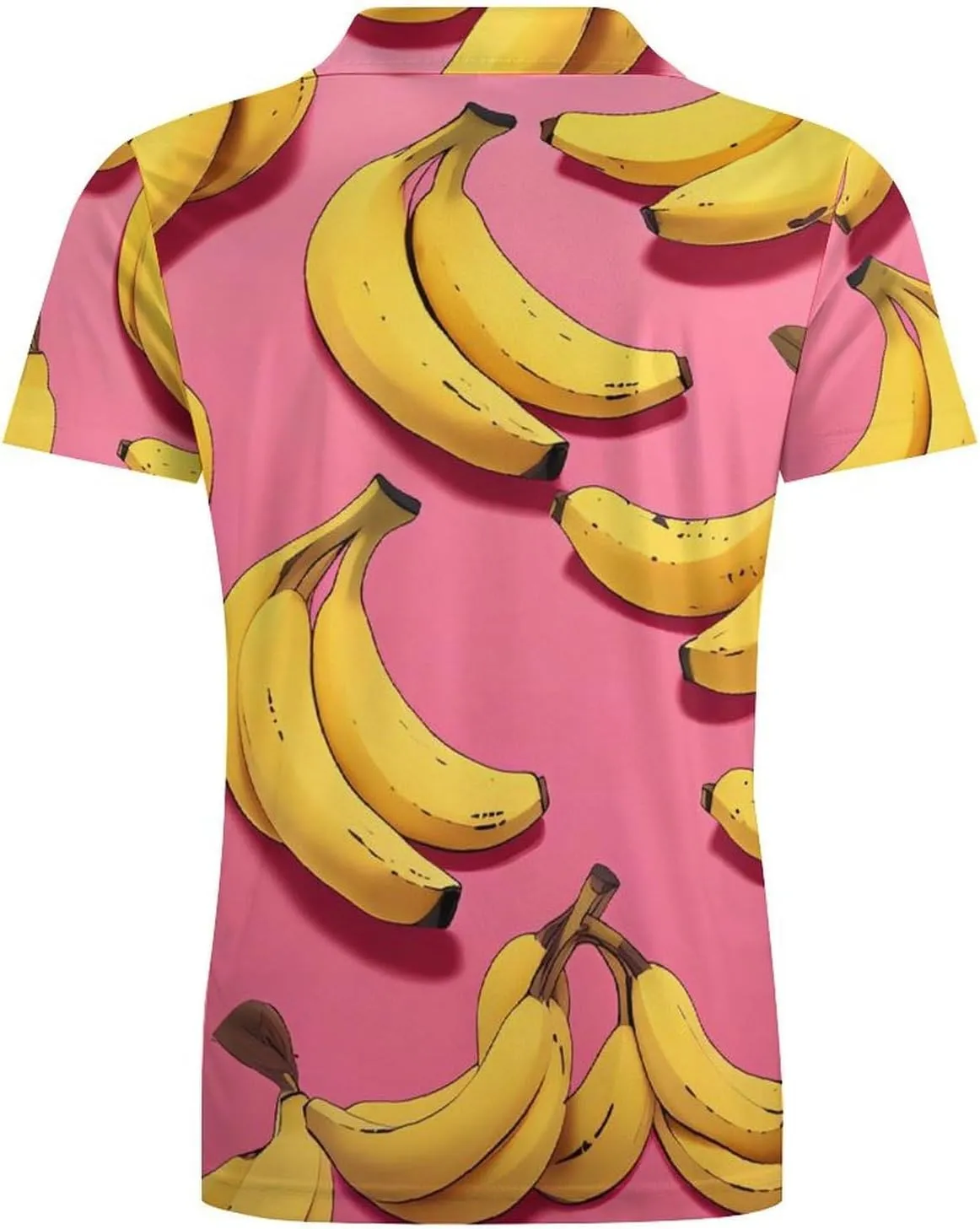 Bananas Fruit Men's Polo Shirt Short Sleeve Casual Athletic Quick Dry Golf T-Shirts