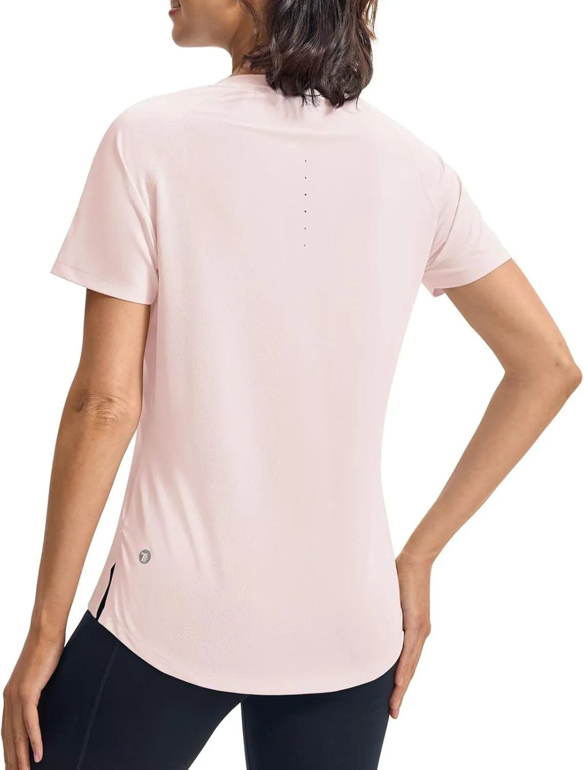 BGOWATU Women's Workout Athletic Tops Short Sleeve Crewneck T-Shirts Running Gym Yoga Tee Dry Fit UV Protection