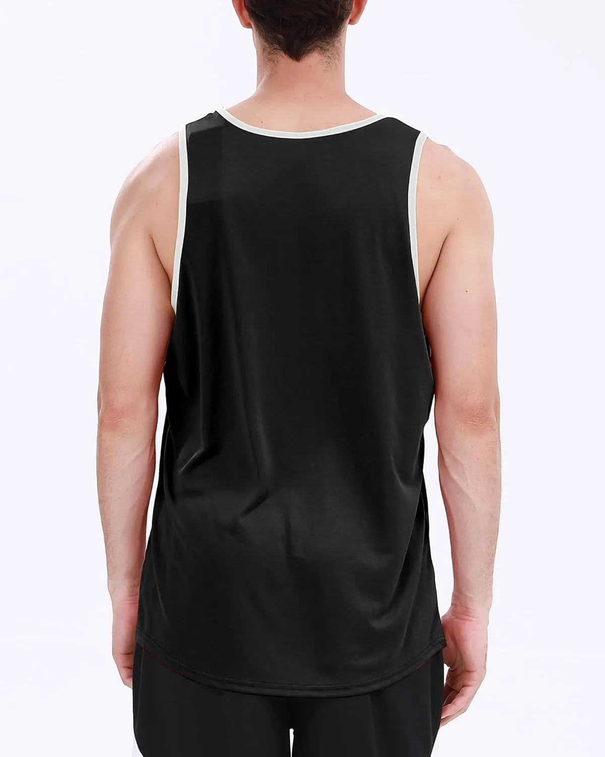 BOOMCOOL 5 Pack Men's Quick Dry Workout Tank Top Gym Muscle Tee Fitness Bodybuilding Sleeveless T Shirt Training