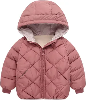 Boys Girls' Winter Coat Light Puffer Jacket Hooded Warm Down Coat Outwear Water-Resistant Packable Puffer Jacket Coat
