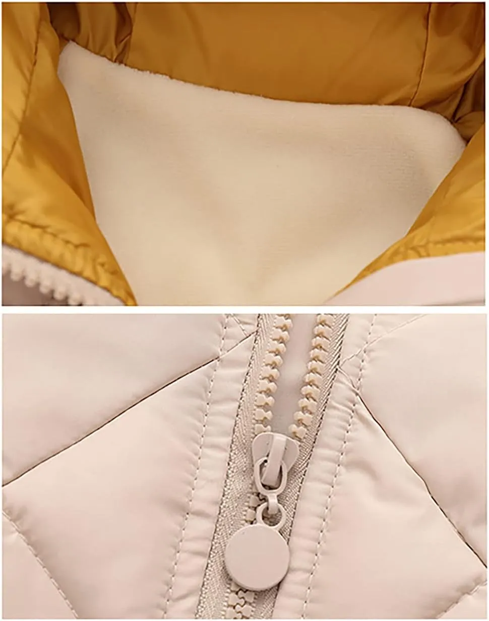 Boys Girls' Winter Coat Light Puffer Jacket Hooded Warm Down Coat Outwear Water-Resistant Packable Puffer Jacket Coat