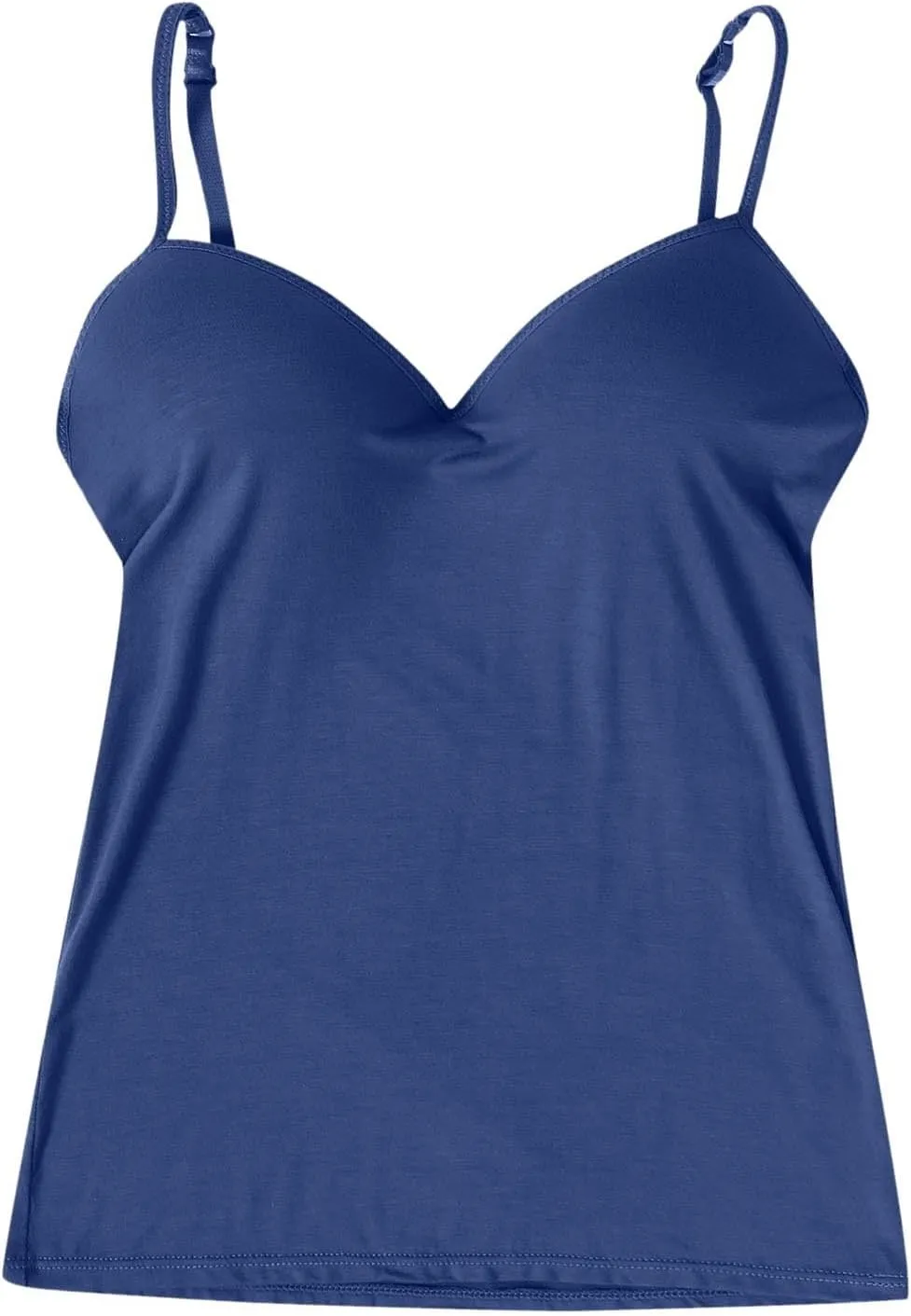 Camisole Tops for Women Wtih Shelf Bra Spaghetti Strap Yoga Shirt Basic Breathable Tank Top Layer Padded Bra