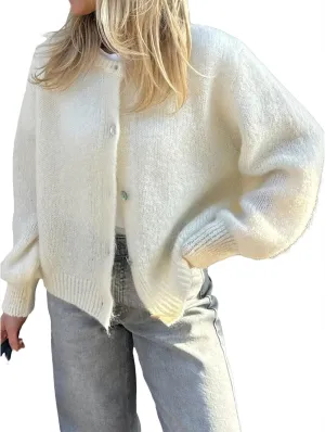 Cardigan Sweaters for Women Y2k Long Sleeve Button Down Knit Cardigans Casual Knit Pullover Fall Outfits Tops
