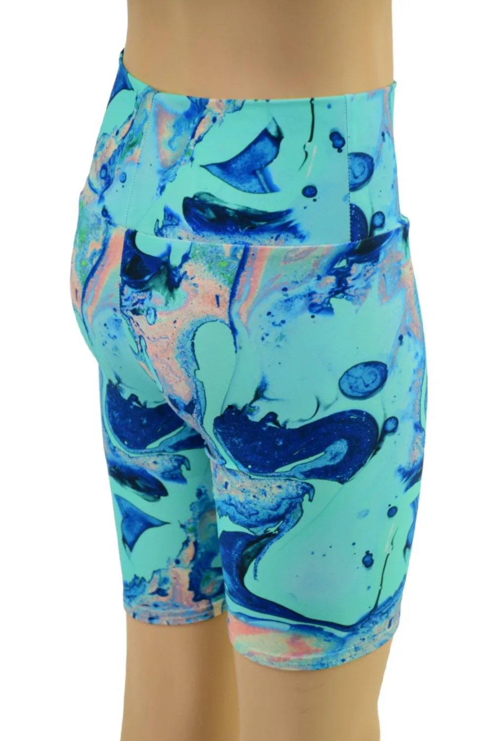 Childrens Unisex Bike Shorts in Lapis Lagoon