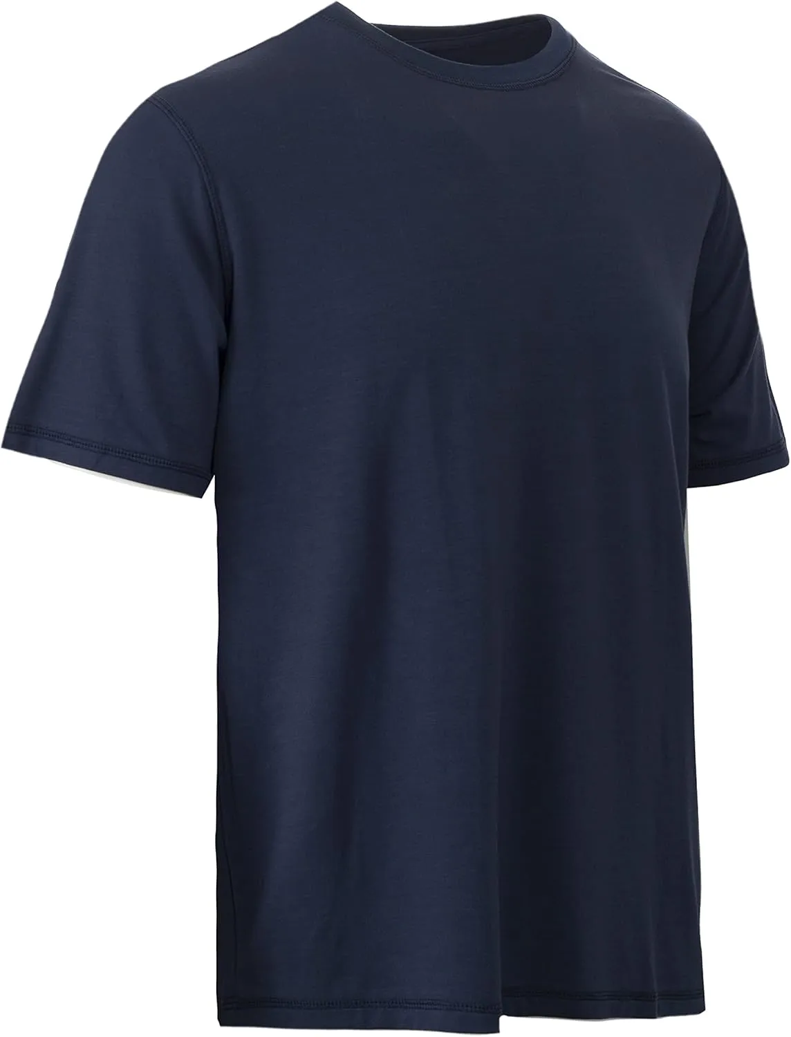 Chill Boys Soft Viscose from Bamboo T-Shirt for Men with Short Sleeve - Plain T-Shirt with Cool Performance and Crew Neck Tee