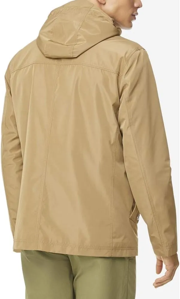 Cole Haan Men's Hooded Rain Jacket