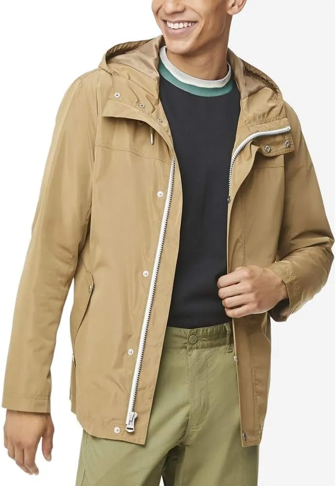 Cole Haan Men's Hooded Rain Jacket