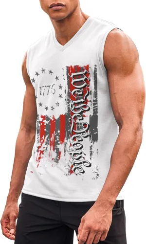 COOFANDY Men's 3 Pack Workout Tank Tops Gym Sleeveless Shirts V Neck Bodybuilding Muscle Tee Shirt