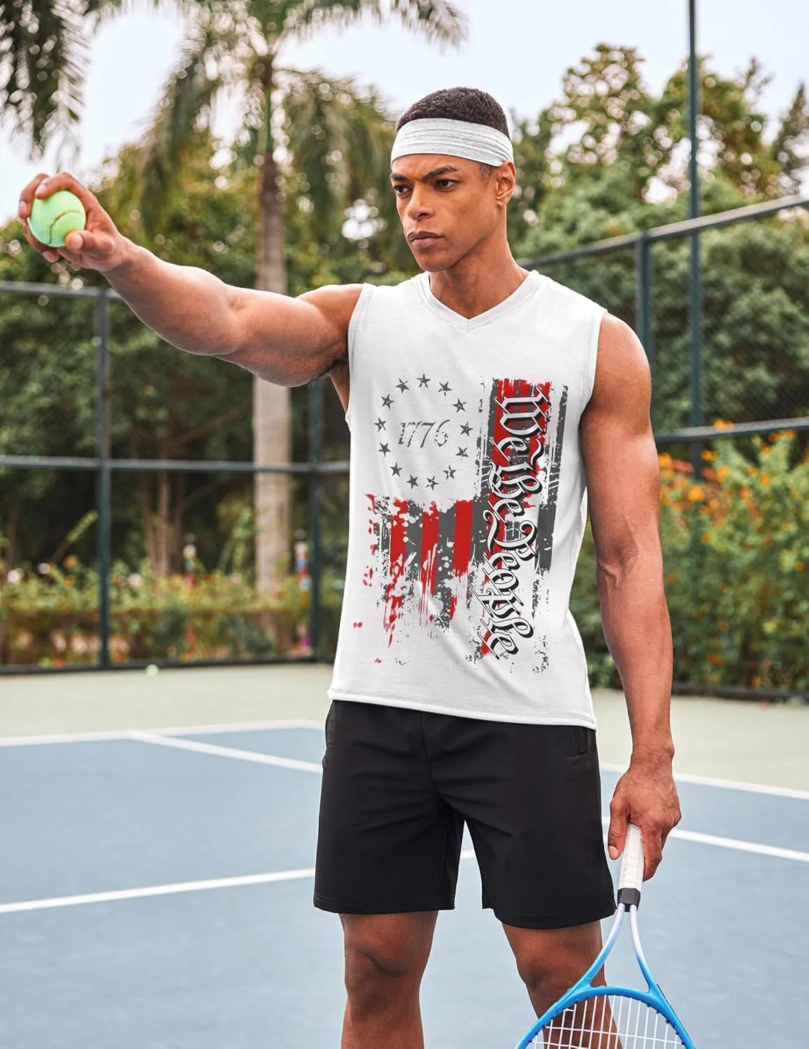 COOFANDY Men's 3 Pack Workout Tank Tops Gym Sleeveless Shirts V Neck Bodybuilding Muscle Tee Shirt