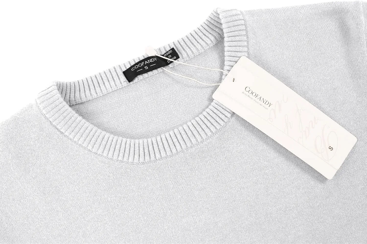 COOFANDY Men's Crew Neck Sweater Slim Fit Lightweight Sweatshirts Knitted Pullover for Casual Or Dressy Wear