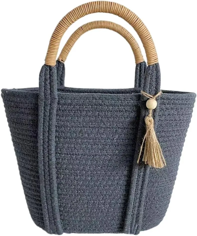 Cute Straw Tote Bags for Women, Y2K Aesthetic Shoulder Handbags Women Hobo Top Handle Beach Summer Bag Casual Fashion