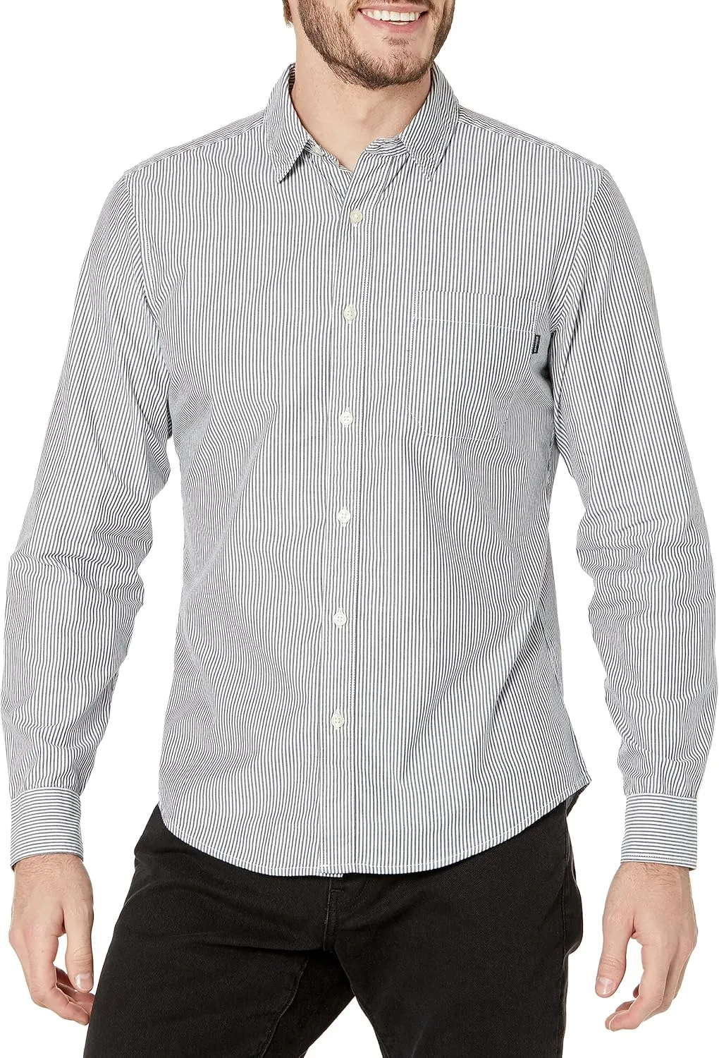 DOCKERS Men's Slim Fit Long Sleeve Casual Shirt
