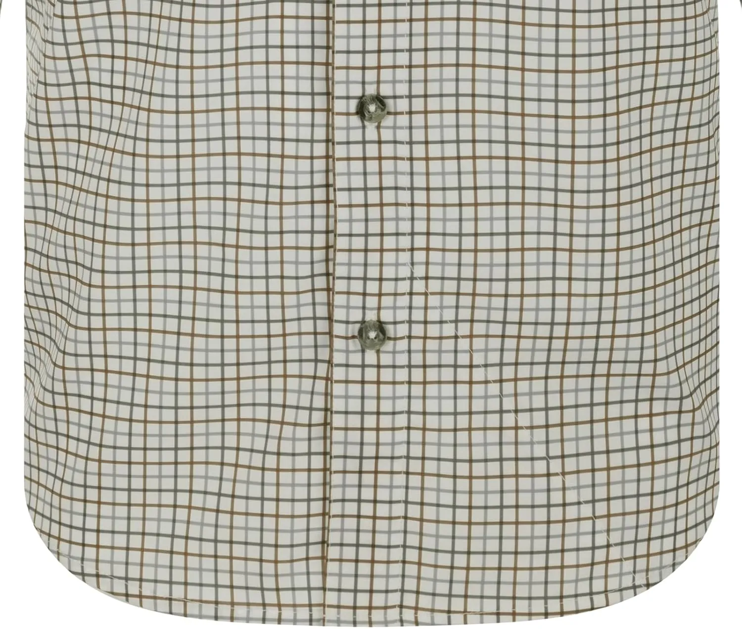 Drake Waterfowl Men's Frat Tattersall Button-Down Long Sleeve Casual Moisture Wicking Quick Drying Lightweight Plaid Shirt