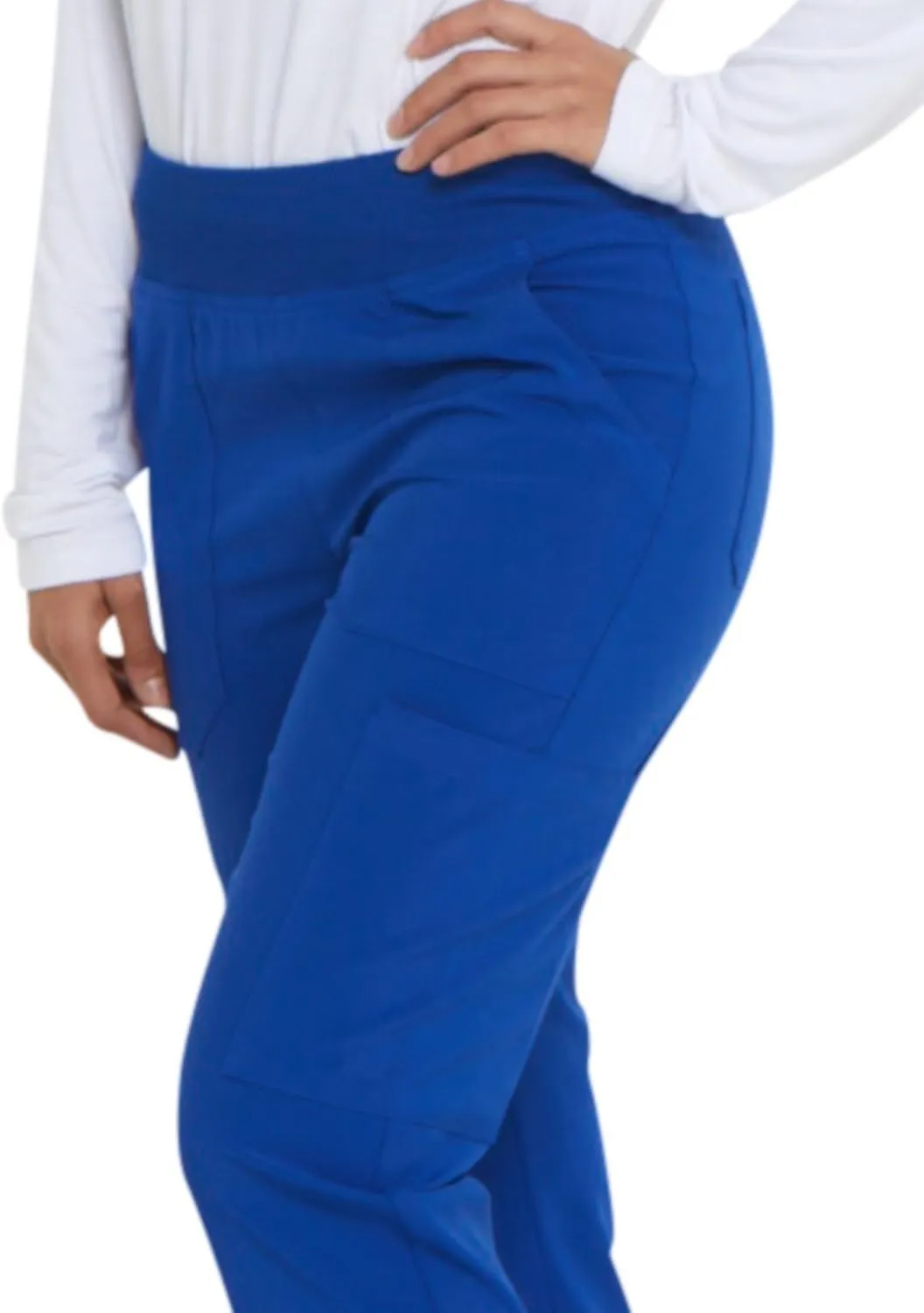 EDS Essentials Scrubs for Women, Yoga-Inspired Pull-On Pant with Four-Way Stretch and Moisture Wicking DK005