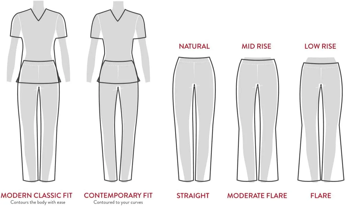 EDS Essentials Scrubs for Women, Yoga-Inspired Pull-On Pant with Four-Way Stretch and Moisture Wicking DK005