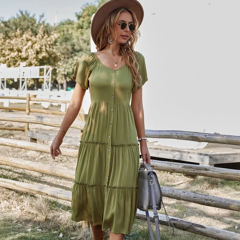 Effortless Elegance: The Essential Rayon Button-Up Dress for Summer