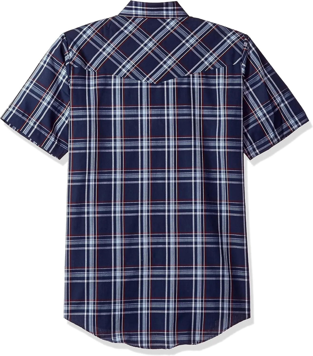 ELY CATTLEMAN Men's Short Sleeve Plaid Western Shirt