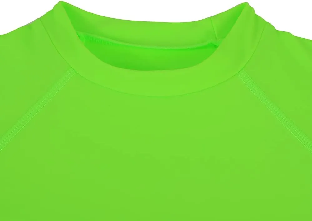 ESTAMICO Boys Short Sleeve Rash Guard Shirt Quick Dry Swimwear UPF 50  Protection Athletic Swim Tee