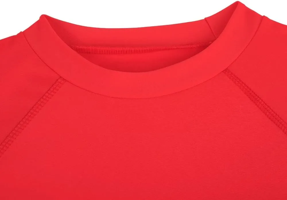 ESTAMICO Boys Short Sleeve Rash Guard Shirt Quick Dry Swimwear UPF 50  Protection Athletic Swim Tee