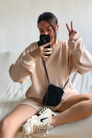 [EVERYDAY] On Repeat Oversized Lounge Sweatshirt - Flesh