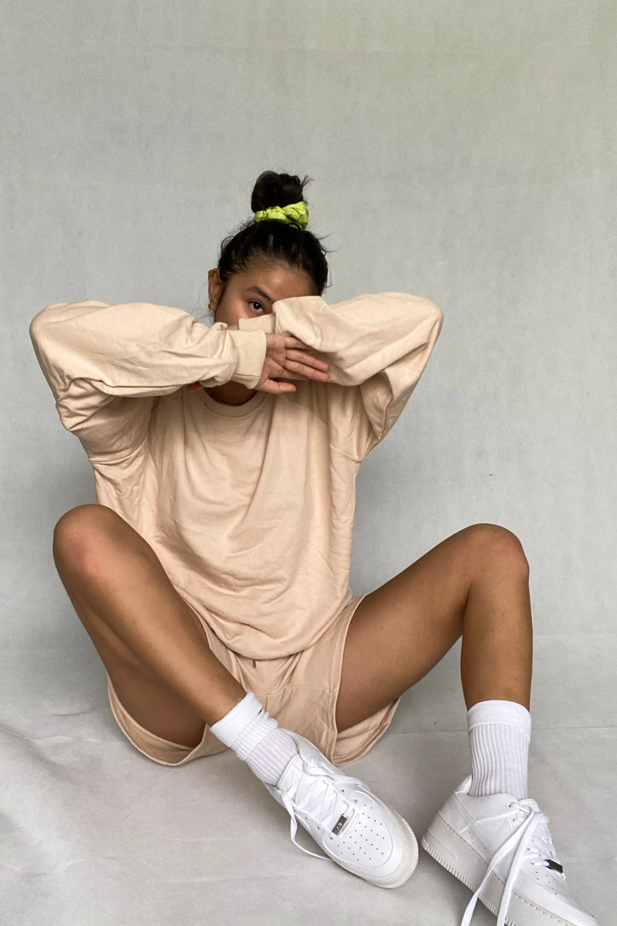 [EVERYDAY] On Repeat Oversized Lounge Sweatshirt - Flesh