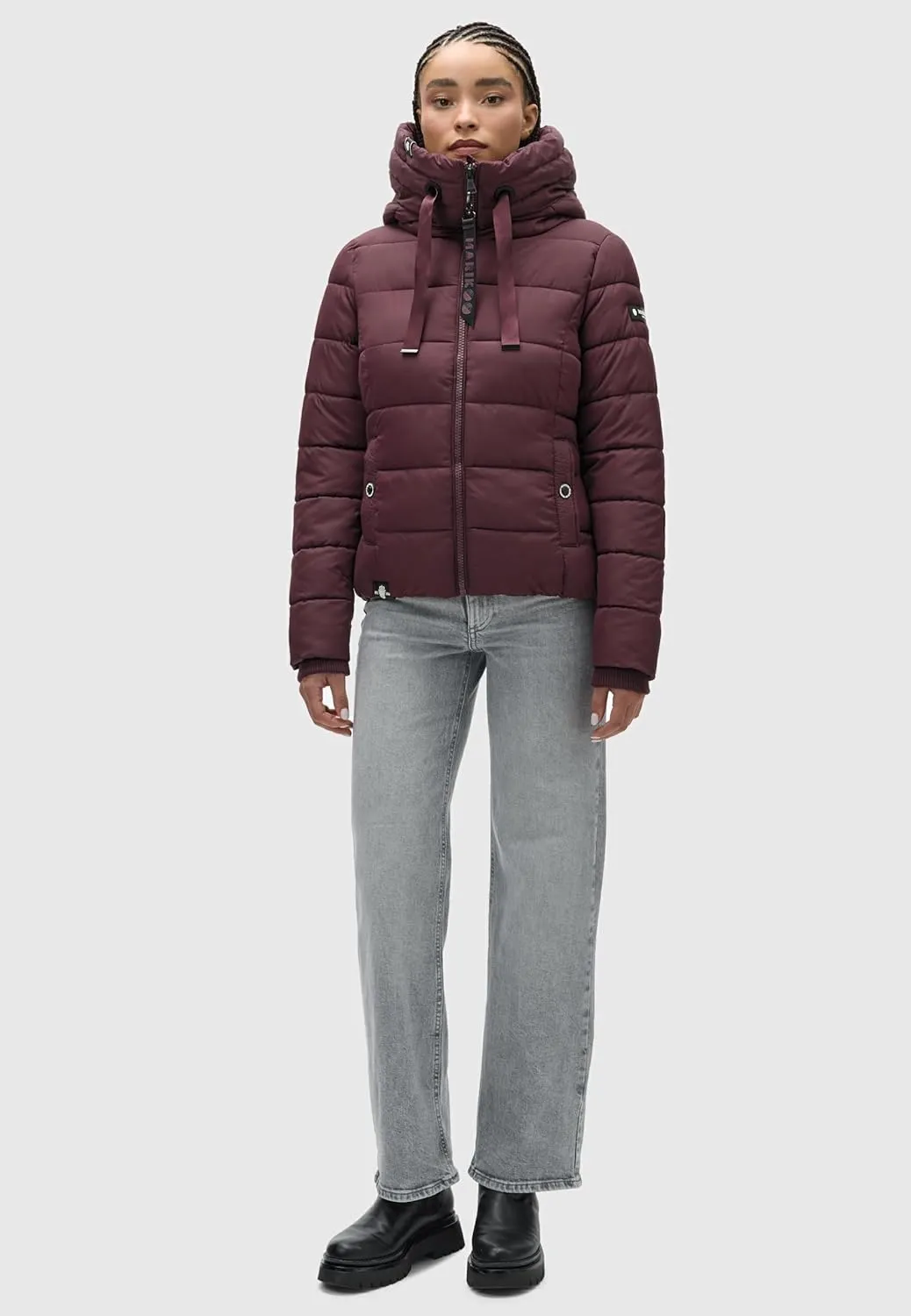 Fall & Winter Jacket for Women | Windproof & Weather-Resistant Jacket | Hooded Medium-Weight Coat | Amayaa XS-XXL