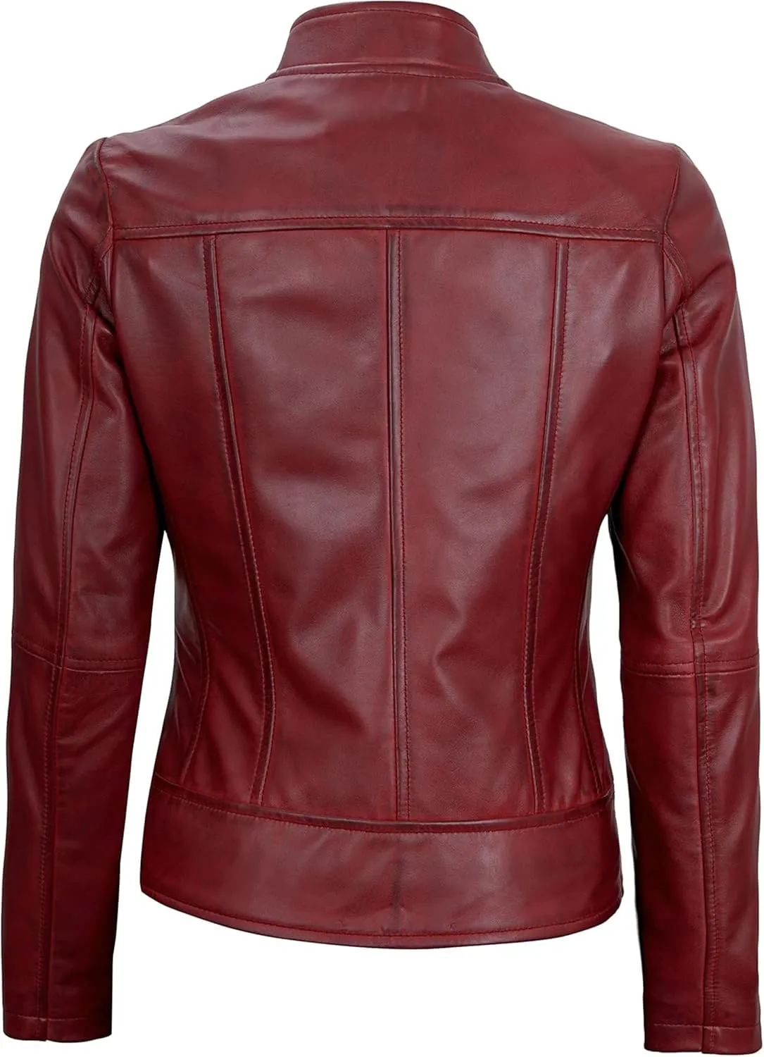fjackets Leather Jacket Women - Real Lambskin Leather Stylish With Timeless Elegance And Comfort