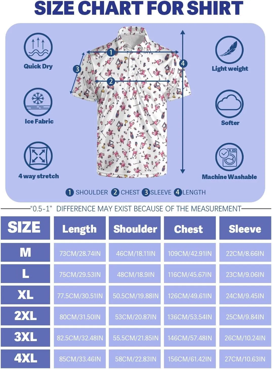 Funny Golf Polos for Men Funny Print Short Sleeve Shirts Quick Dry Polo Shirts Hawaiian Shirt Performance Golf Outfits
