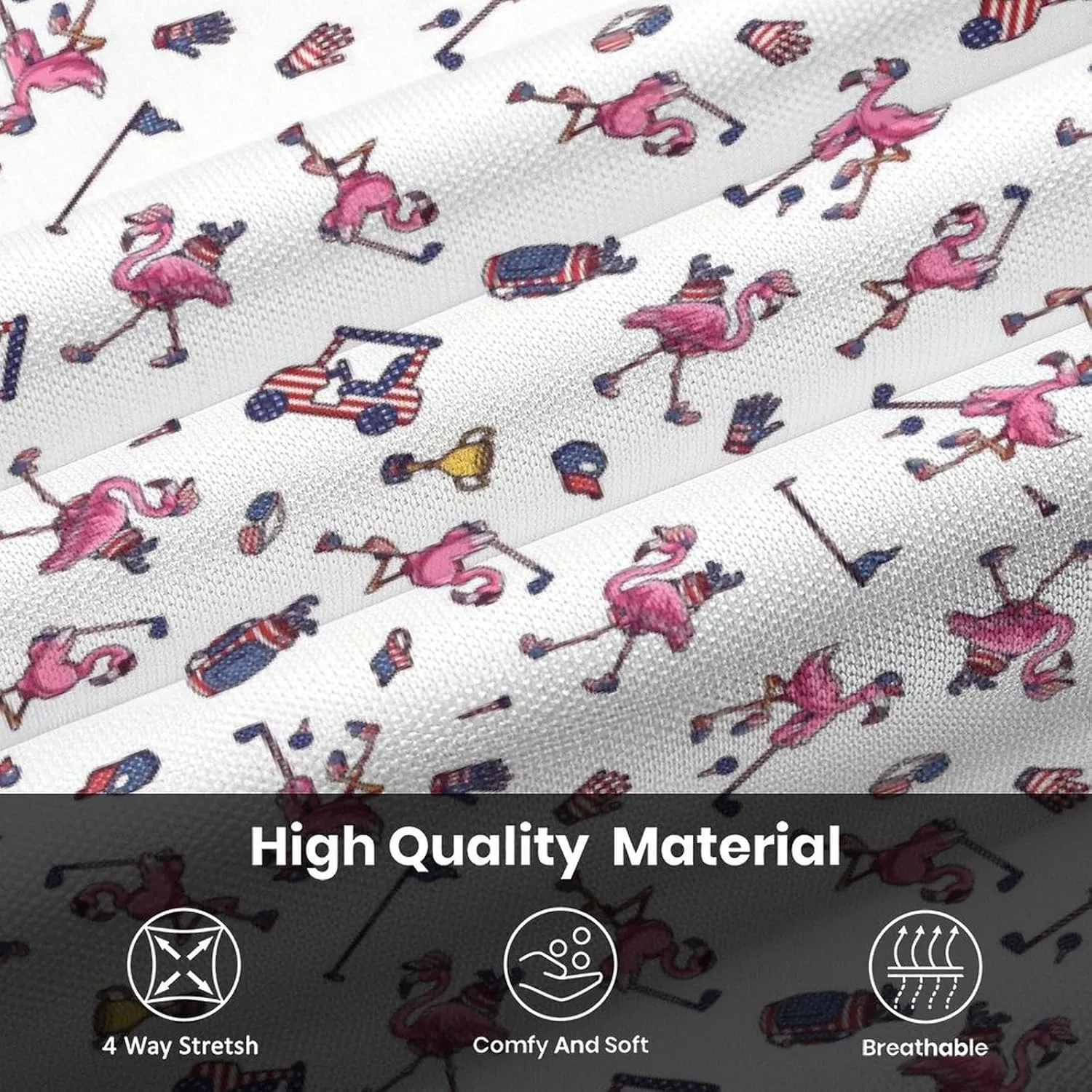 Funny Golf Polos for Men Funny Print Short Sleeve Shirts Quick Dry Polo Shirts Hawaiian Shirt Performance Golf Outfits