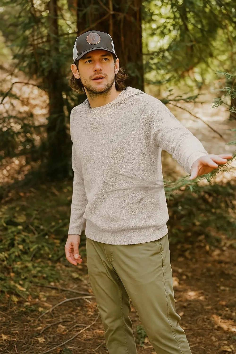 Gamboa Alpaca Hooded Sweater for Men and Women Light and Softness Hoodie Wool Knitted Fall Winter Sweaters
