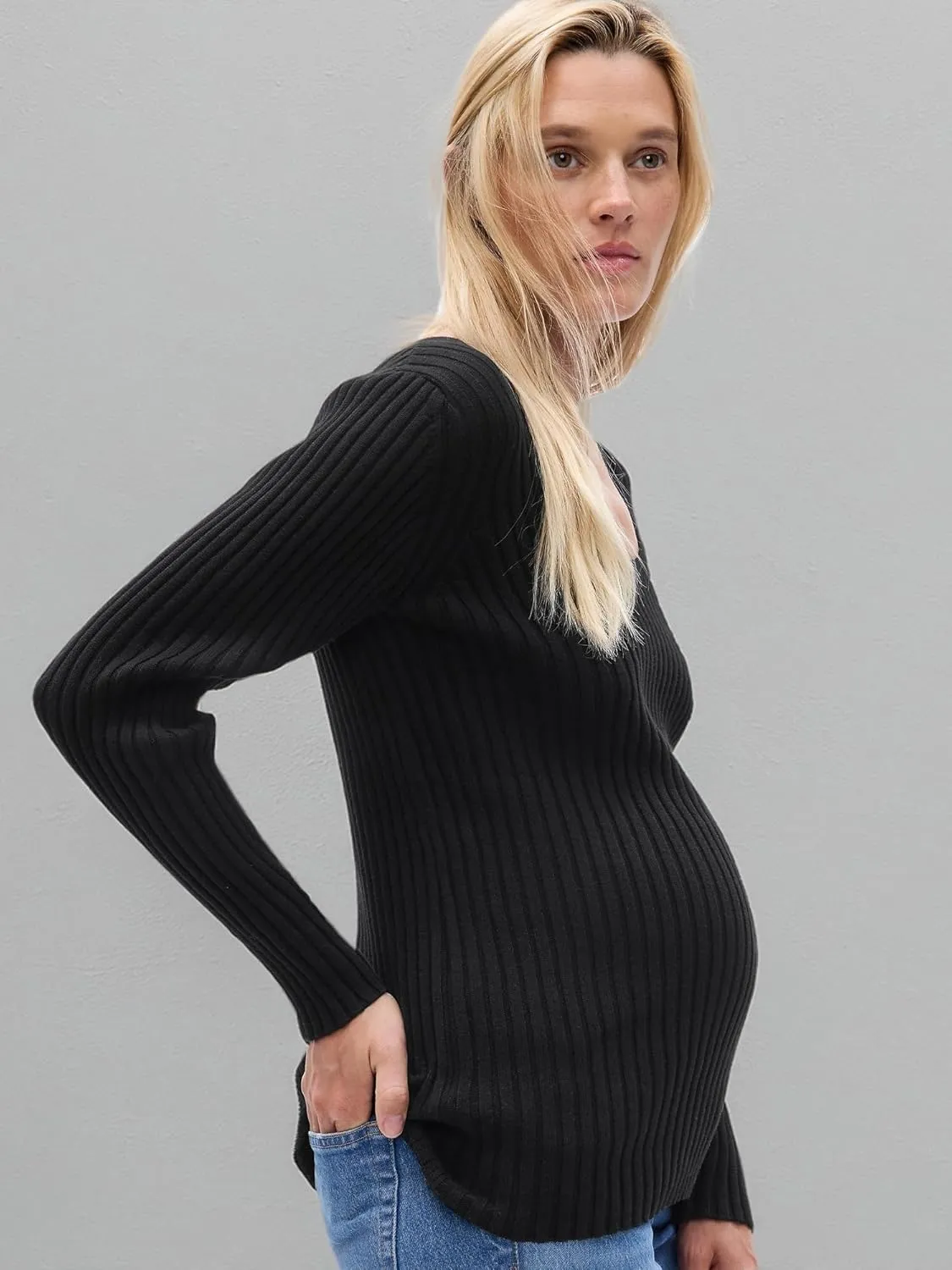 GAP Women's Maternity Ribbed Sweater