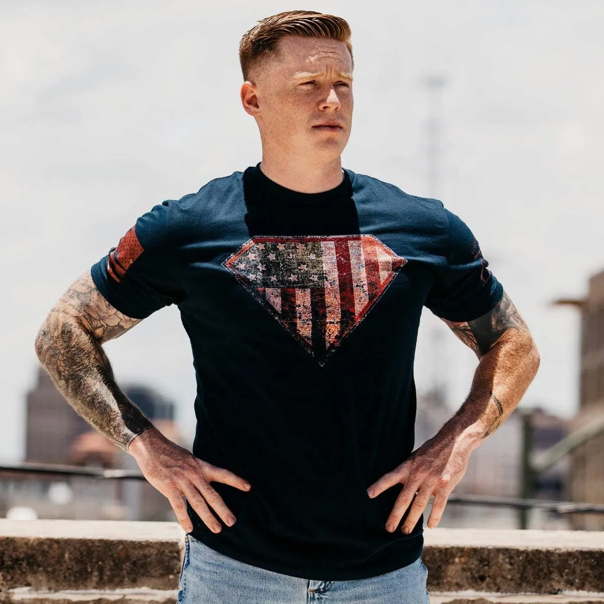 Grunt Style Super Patriot 2.0 Men's T-Shirt