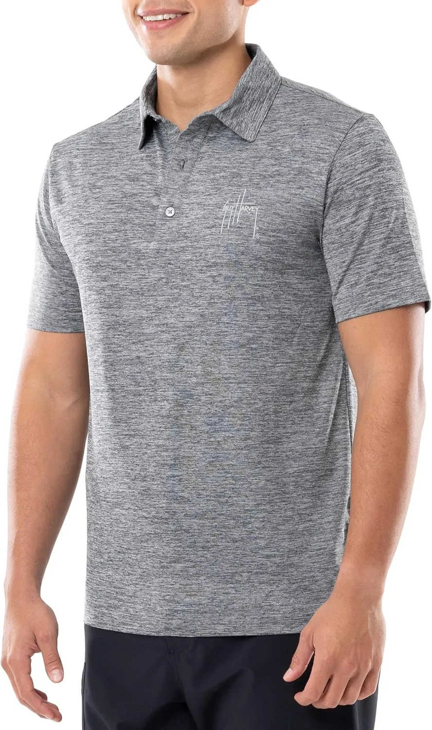 Guy Harvey Mens Performance Short Sleeve Polo Shirt