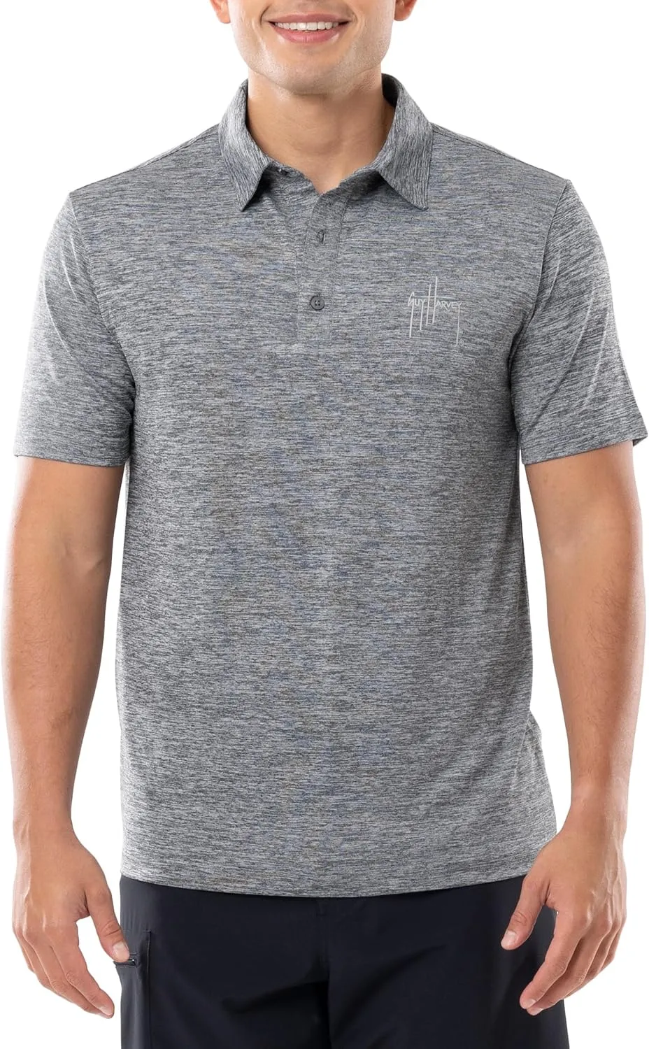 Guy Harvey Mens Performance Short Sleeve Polo Shirt