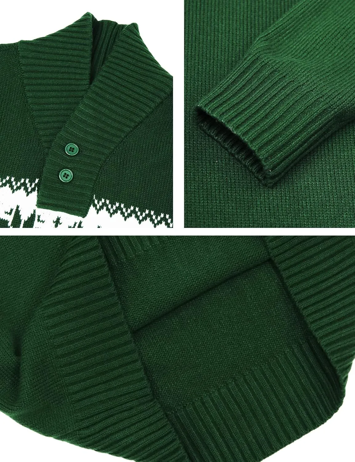 H2H Mens Slim Fit Casual Christmas Sweater Knitted Xmas Knitwear Holiday Knit
