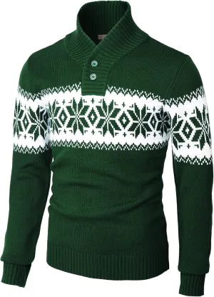 H2H Mens Slim Fit Casual Christmas Sweater Knitted Xmas Knitwear Holiday Knit