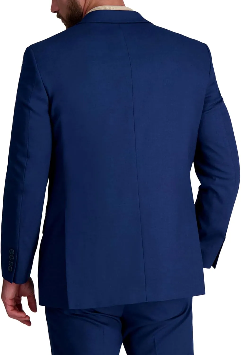 Haggar Men's Classic Fit Sharkskin Suit Seperates-Pant and Jacket