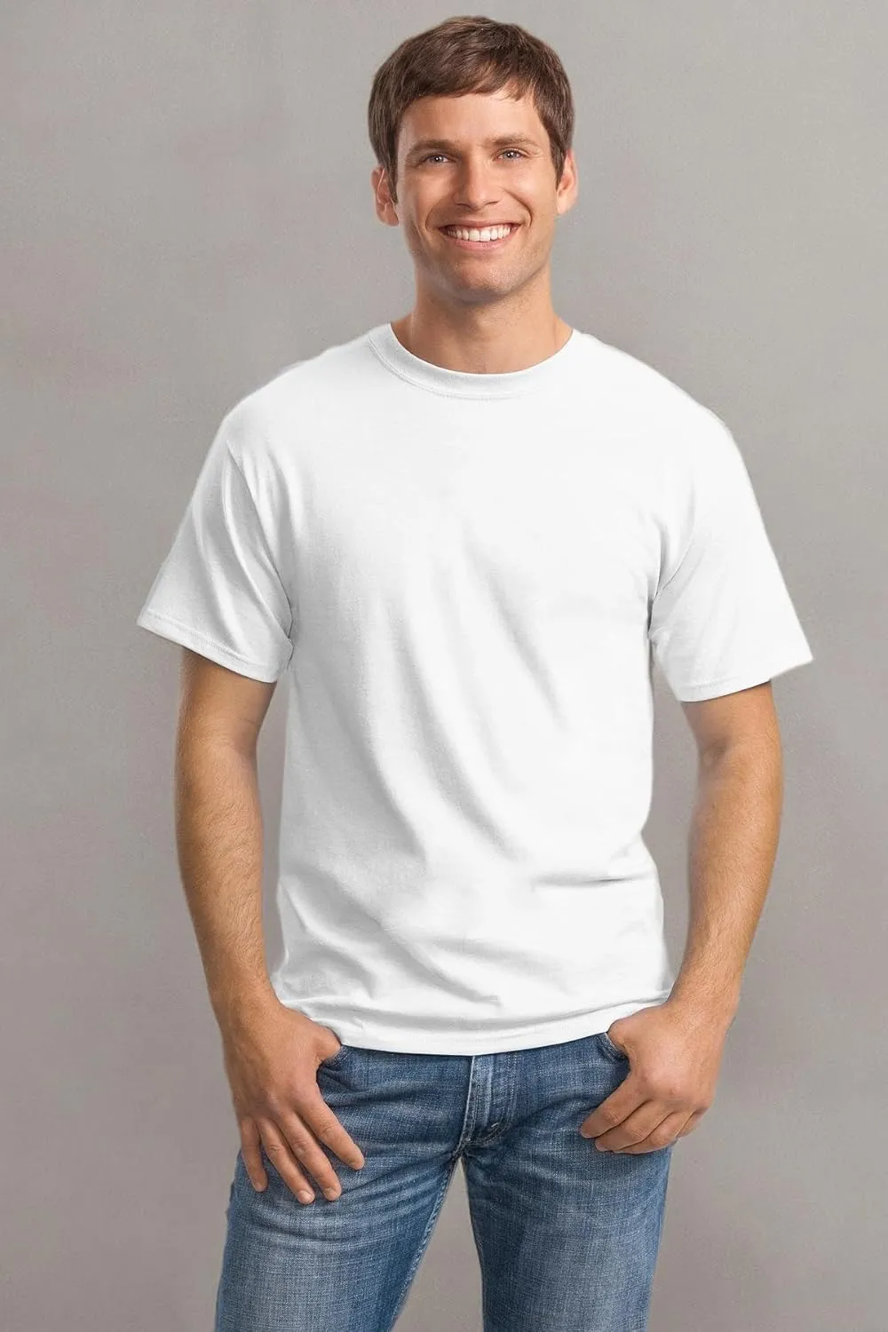Hanes Ultimate Men's 4-Pack FreshIQ Crew Shirt