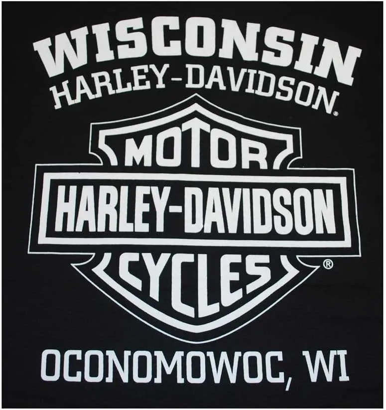 Harley-Davidson Men's Knucklehead Engine Authentic T-Shirt Black 30298302