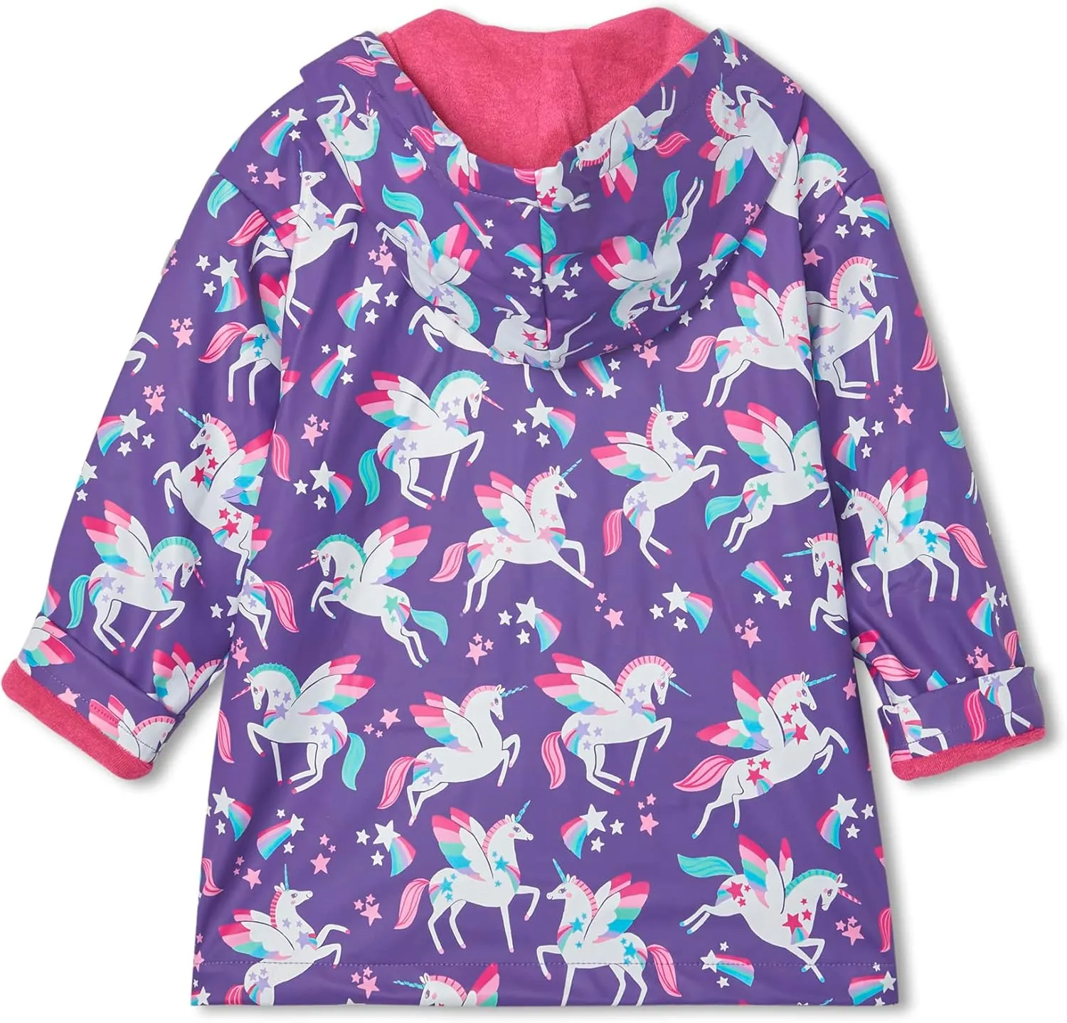 Hatley Girls' Button-up Printed Rain Jacket