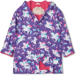 Hatley Girls' Button-up Printed Rain Jacket