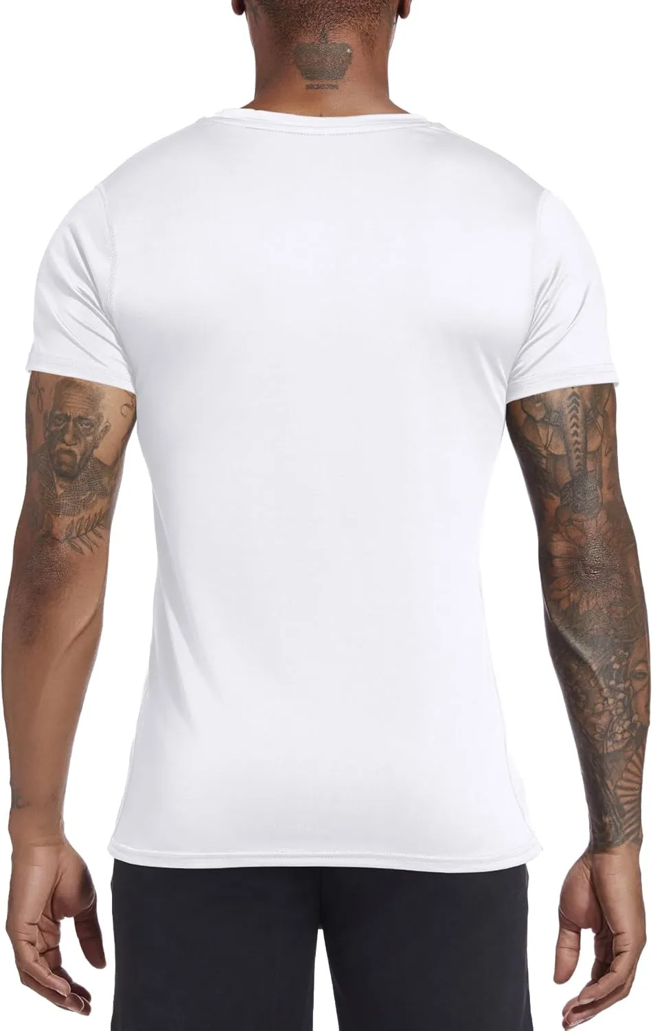Holure Men's Compression/Loose Fit Tee Short Sleeve Sports Baselayer T-Shirts Cool Dry Tops (Pack of 1 or 3)
