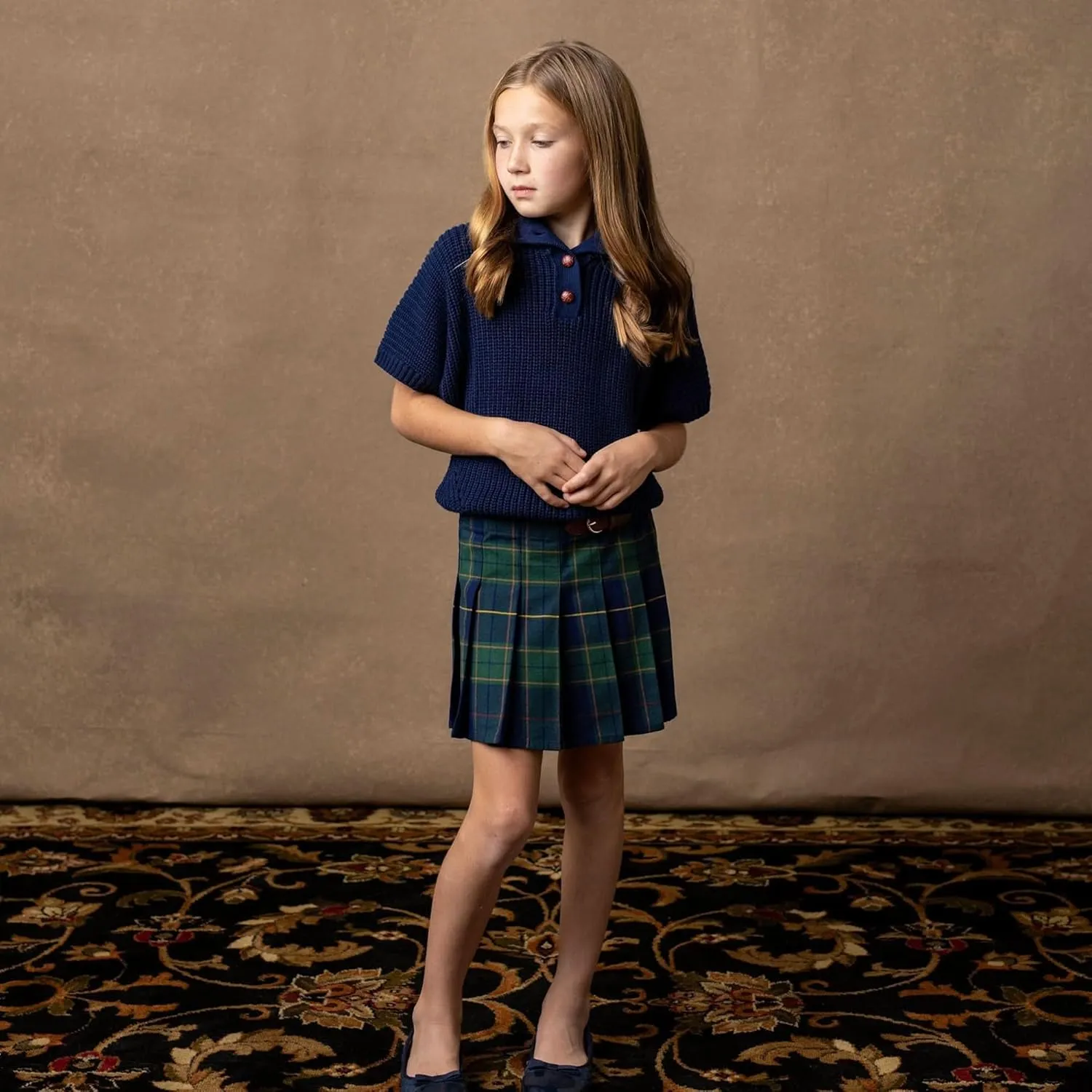 Hope & Henry Girls' Sweater Cape