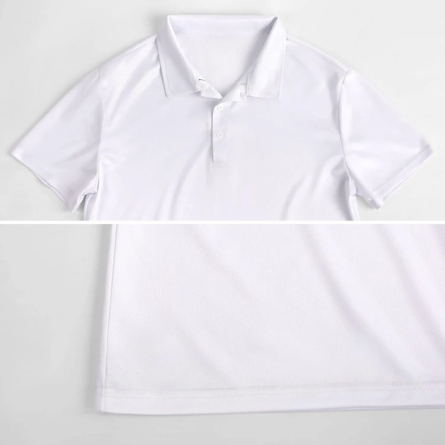 Horses Pattern Mens Polo Shirts Quick Dry Short Sleeve Golf Slim Fit T Shirt