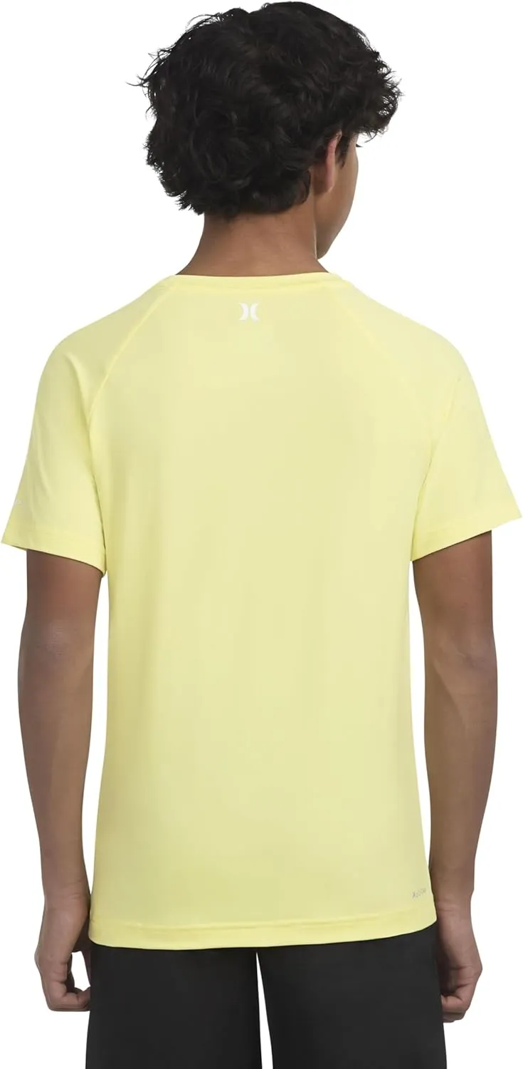 Hurley Boys' UPF 50  Rash Guard Swim Shirt